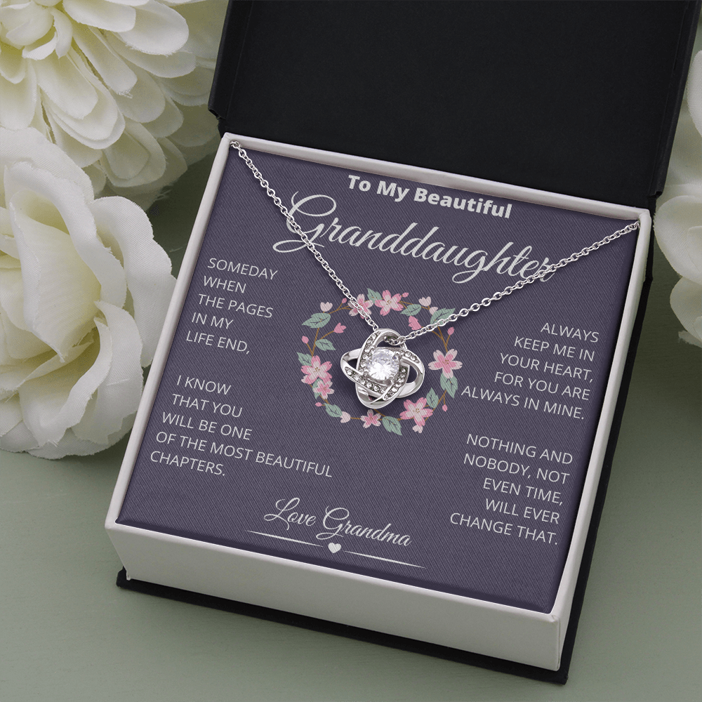 To My Beautiful Granddaughter (Love Knot Necklace)
