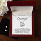 Forever Love Necklace+ Clear CZ Earrings
